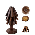 Wooden Tree Trivet Set