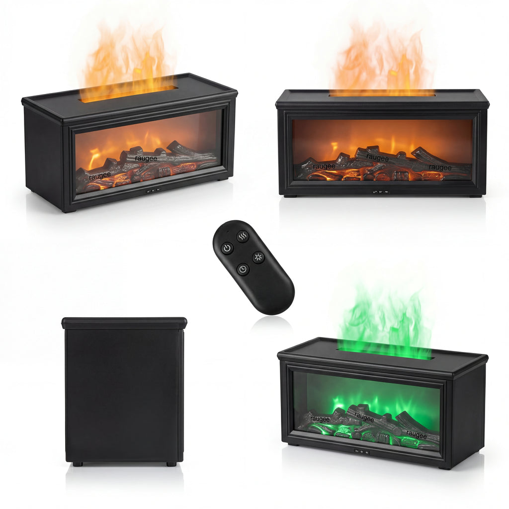 Aroma Air Humidifier Flame Fireplace