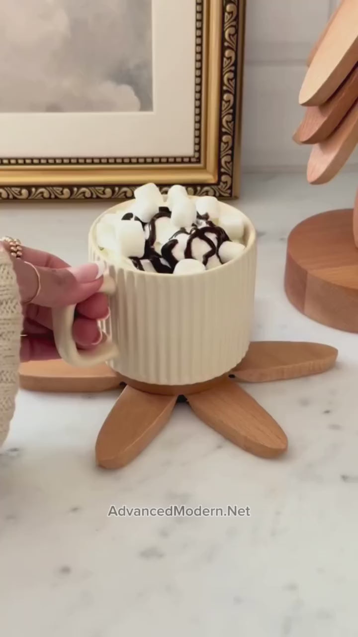 Wooden Tree Trivet Set
